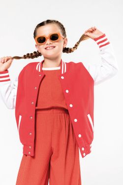 Jungen Plüsch Baseballjacke