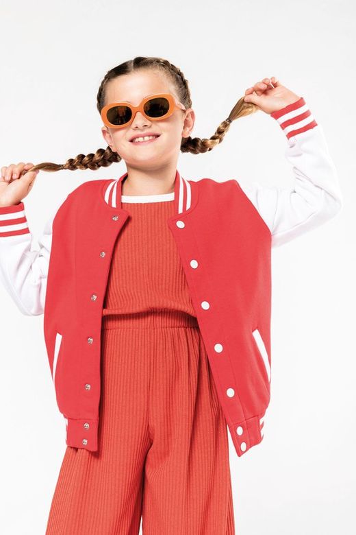 Jungen Plüsch Baseballjacke