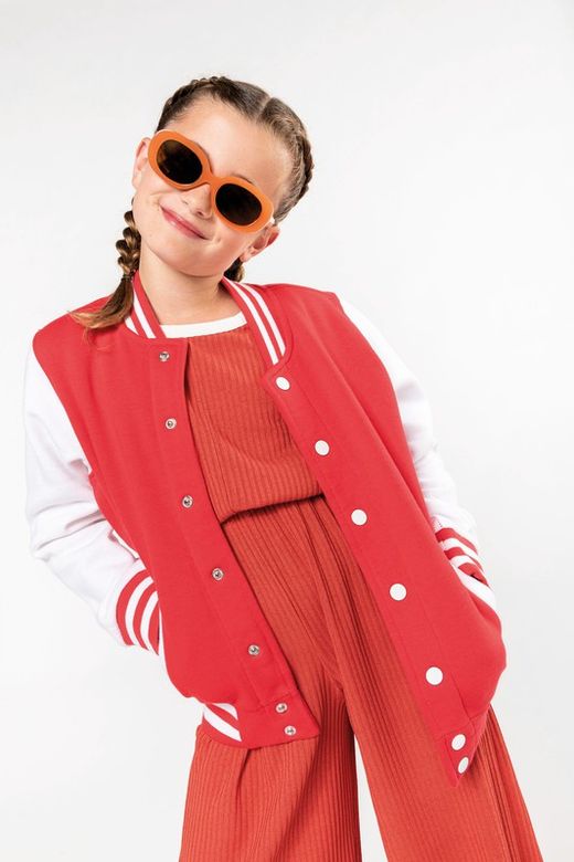 Jungen Plüsch Baseballjacke