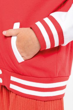 Jungen Plüsch Baseballjacke
