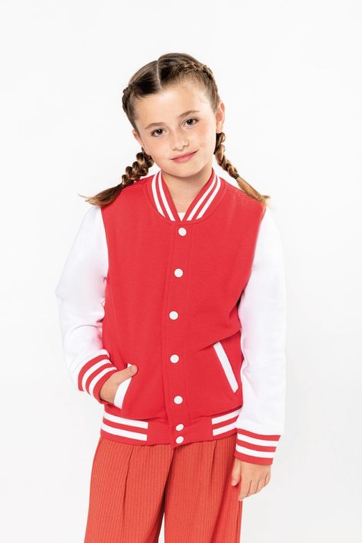 Jungen Plüsch Baseballjacke