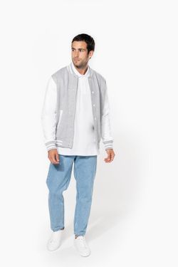 Unisex Plüsch Baseballjacke