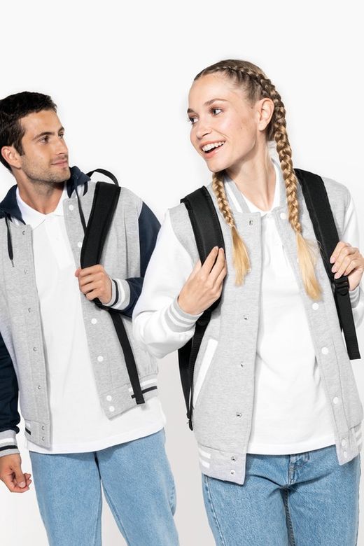 Unisex Plüsch Baseballjacke