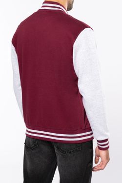 Unisex Plüsch Baseballjacke