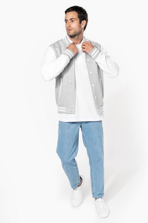 Unisex Plüsch Baseballjacke