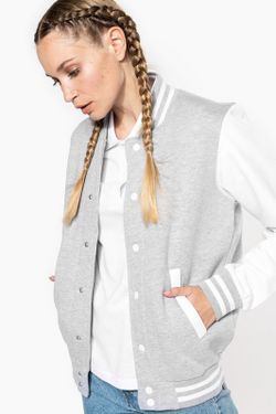 Unisex Plüsch Baseballjacke
