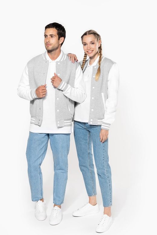 Unisex Plüsch Baseballjacke