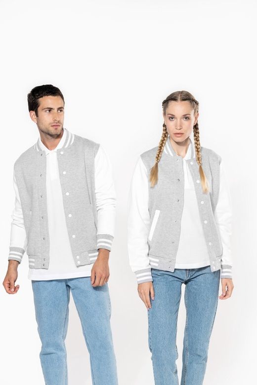 Unisex Plüsch Baseballjacke