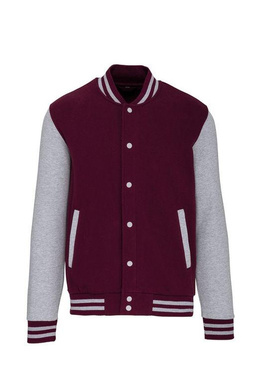 Unisex Plüsch Baseballjacke