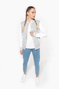 Unisex Plüsch Baseballjacke