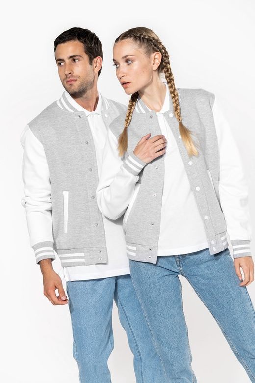 Unisex Plüsch Baseballjacke