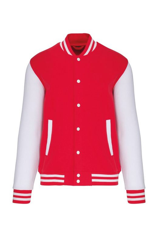 Unisex Plüsch Baseballjacke