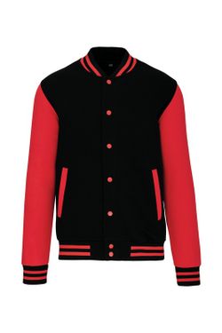 Unisex Plüsch Baseballjacke