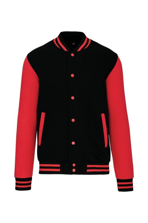 Unisex Plüsch Baseballjacke