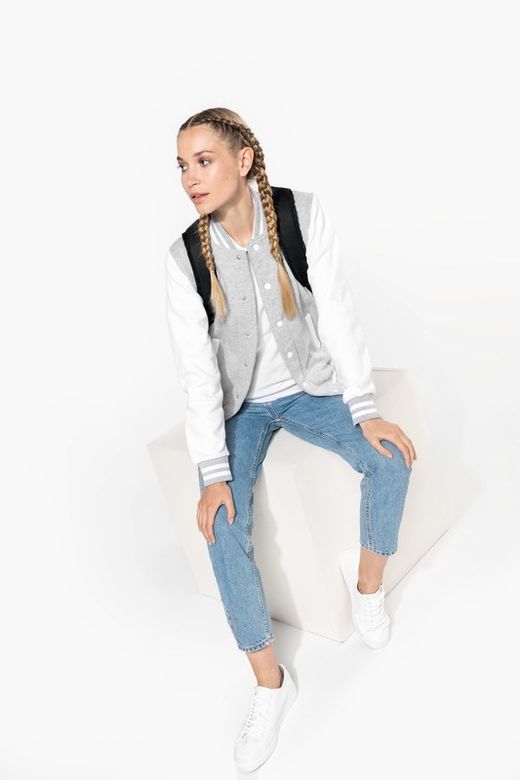 Unisex Plüsch Baseballjacke