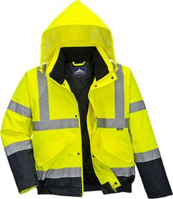 Zweifarbige Warnschutz Pilotjacke