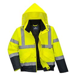 Zweifarbige Warnschutz Pilotjacke