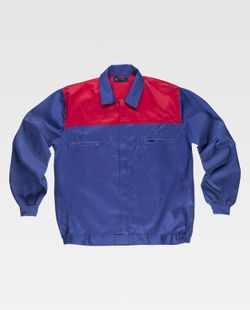 Kombinierte Jochjacke, Nylonreißverschlüsse und zwei Brusttaschen Azulina Red