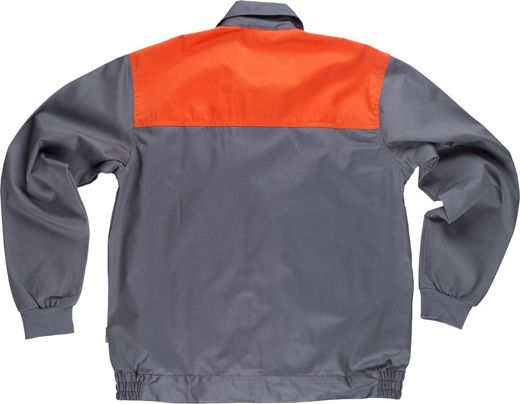 Cazadora Canesú combinado Gris / Naranja