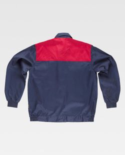 Kombinierte Jochjacke, Nylonreißverschlüsse und zwei Brusttaschen in Navy Red