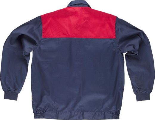 Kombinierte Jochjacke, Nylonreißverschlüsse und zwei Brusttaschen in Navy Red