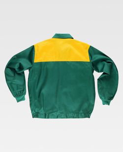 Kombinierte Jochjacke, Nylonreißverschlüsse und zwei Brusttaschen Grüngelb