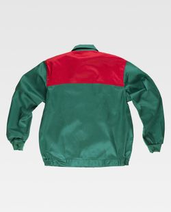 Kombinierte Passe Jacke, Nylon Reißverschlüsse und zwei Brusttaschen Grün Rot