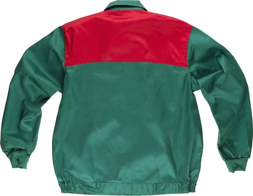 Kombinierte Passe Jacke, Nylon Reißverschlüsse und zwei Brusttaschen Grün Rot