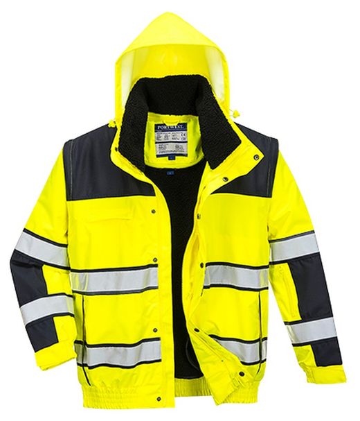 Klassische Warnschutz-Pilotjacke