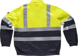 Warnkombinationsjacke mit reflektierenden Bändern EN471 Navy Yellow AV