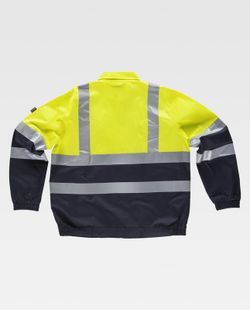 Warnkombinationsjacke mit reflektierenden Bändern EN471 Navy Yellow AV