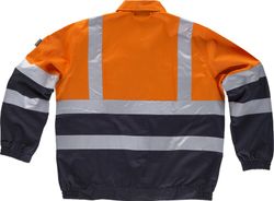 Warnkombinationsjacke mit reflektierenden Bändern EN471 Navy Orange AV