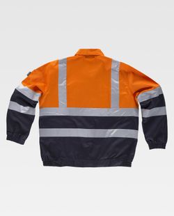 Warnkombinationsjacke mit reflektierenden Bändern EN471 Navy Orange AV