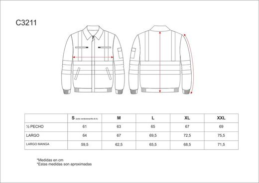 Warnkombinationsjacke mit reflektierenden Bändern EN471 Navy Orange AV