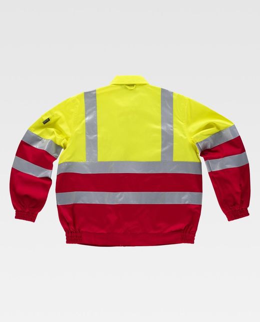 Cazadora combinada alta visibilidad  Rojo / Amarillo