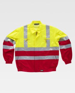 Cazadora combinada alta visibilidad  Rojo / Amarillo