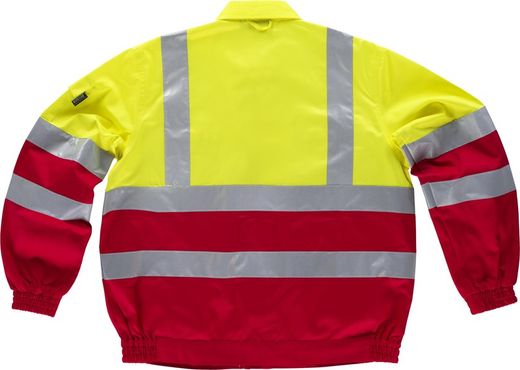 Cazadora combinada alta visibilidad  Rojo / Amarillo