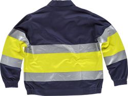 Kombinierte Jacke mit Reißverschluss, 2 Bänder AV Navy Yellow AV