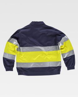 Kombinierte Jacke mit Reißverschluss, 2 Bänder AV Navy Yellow AV
