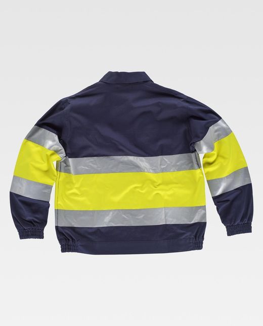 Kombinierte Jacke mit Reißverschluss, 2 Bänder AV Navy Yellow AV