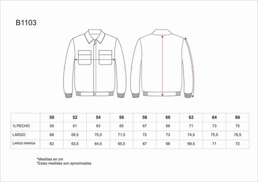Jacke mit Knopfverschluss, elastischer Taille und zwei Brusttaschen von Azulina