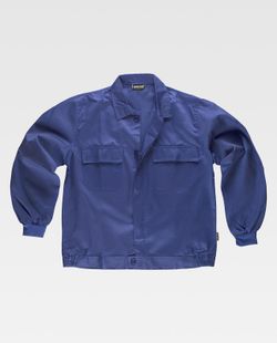 Jacke mit Knopfverschluss, elastischer Taille und zwei Brusttaschen von Azulina