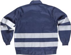 Jacke mit Reißverschluss, 2 Brusttaschen und reflektierenden Bändern Navy