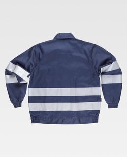 Jacke mit Reißverschluss, 2 Brusttaschen und reflektierenden Bändern Navy
