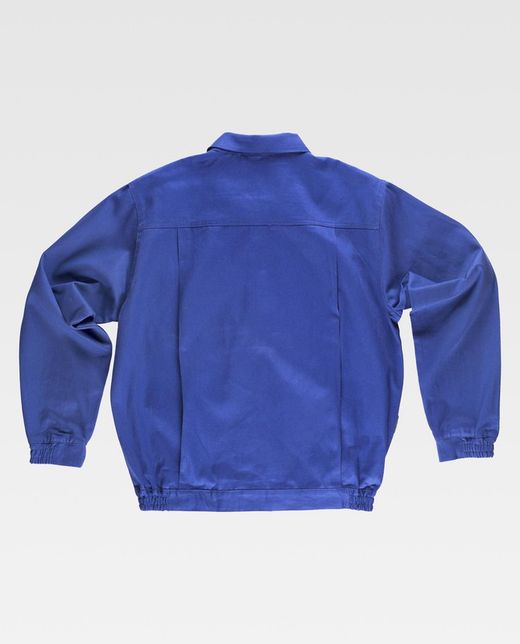 Jacke mit verdecktem Metallreißverschluss und 2 Brusttaschen mit Klappen aus 100% Baumwolle Azulina
