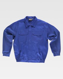 Jacke mit verdecktem Metallreißverschluss und 2 Brusttaschen mit Klappen aus 100% Baumwolle Azulina