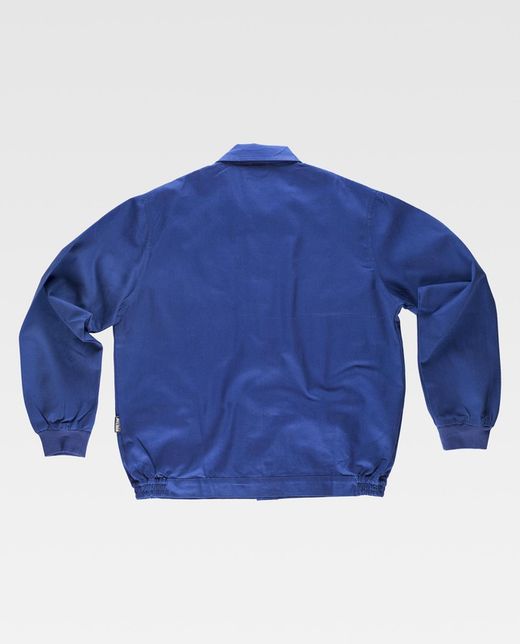 Jacke mit verstecktem Metallreißverschluss und zwei Brusttaschen mit Klappen aus 100% Baumwolle Azulina