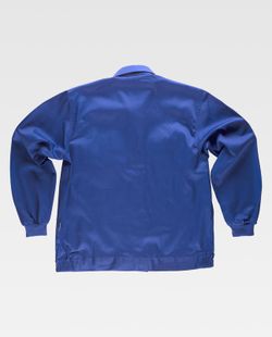 Jacke mit Nylonreißverschlüssen, elastischer Taille und zwei Azulina-Brusttaschen