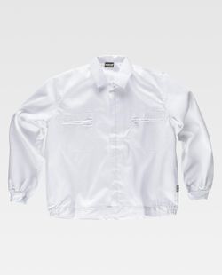 Cazadora con cremalleras de nylon Blanco