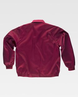 Jacke mit Nylonreißverschlüssen, elastischer Taille und zwei Granat-Brusttaschen